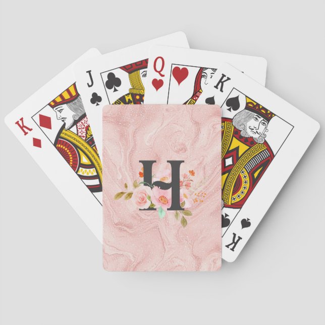 Letter H Poker Cards (Back)
