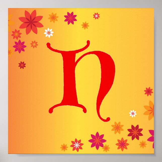 Letter H Poster (Front)