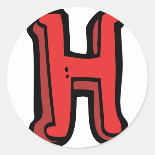 Letter H Stickers