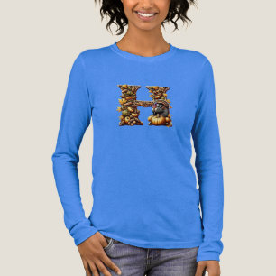 Letter H Thanksgiving gift style  Tri-Blend Shirt