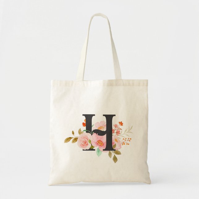 Letter H Tote Bag (Front)