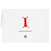 Letter I (Back Horizontal)