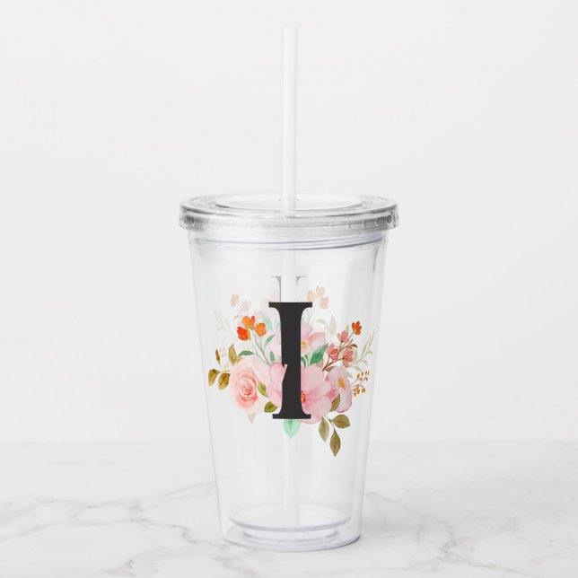 Letter I Acrylic Tumbler (Front)