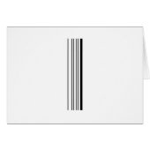 LETTER I BAR CODE First Initial Barcode Pattern Cards (Front Horizontal)