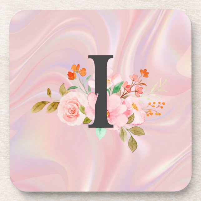Letter I Beverage Coaster (Front)