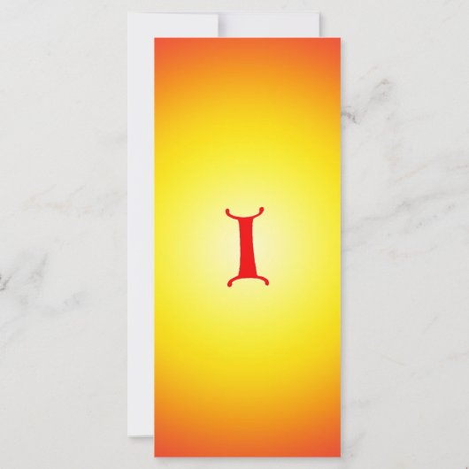 Letter I Book Mark (Back)