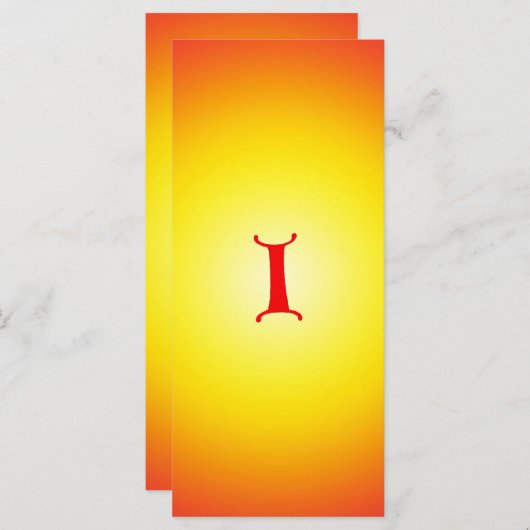 Letter I Book Mark (Front/Back)