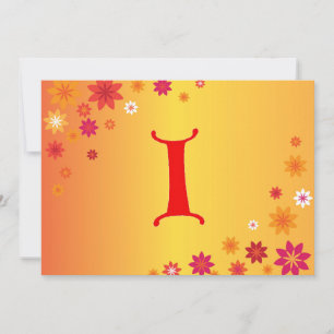 Letter I Invitation