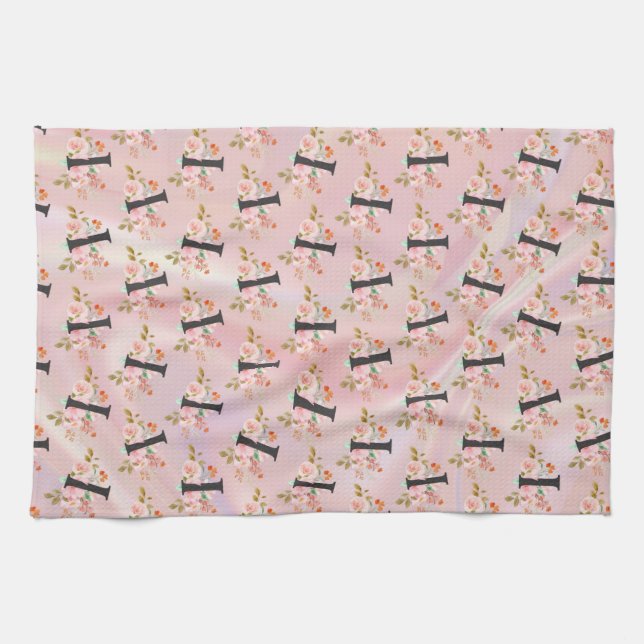 Letter I Kitchen Towel (Horizontal)