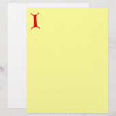 Letter I Letterhead (Front/Back)