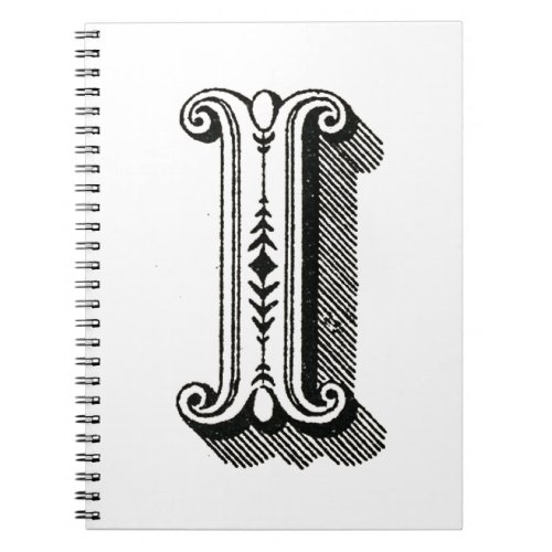 letter i letters i typography i alphabet i notebook