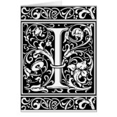 Letter I Medieval Monogram Art Nouveau (Front)