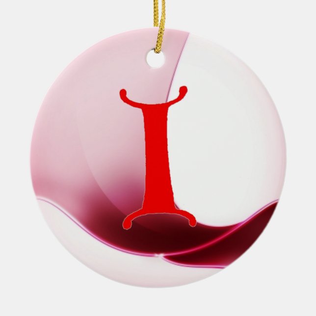 Letter I Ornament (Front)