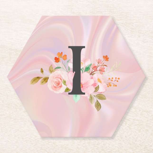 Letter I Paper Coaster (Front)