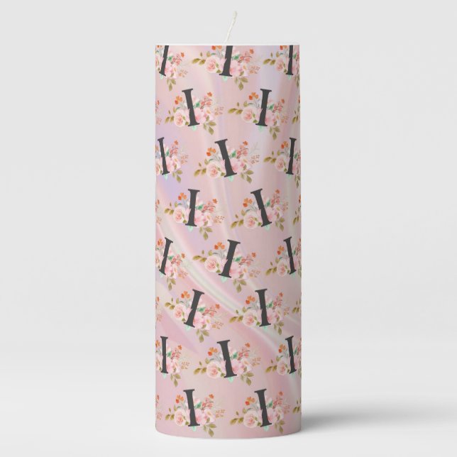 Letter I Pillar Candle (Front)