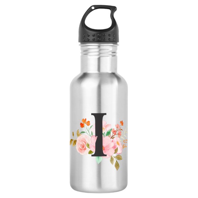Letter I Stainless Steel Water Bottle (Front)