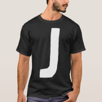 Letter J big and bold white
