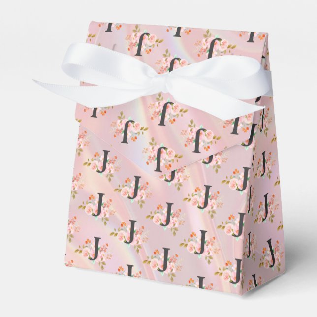 Letter J Favor Boxes (Front Side)