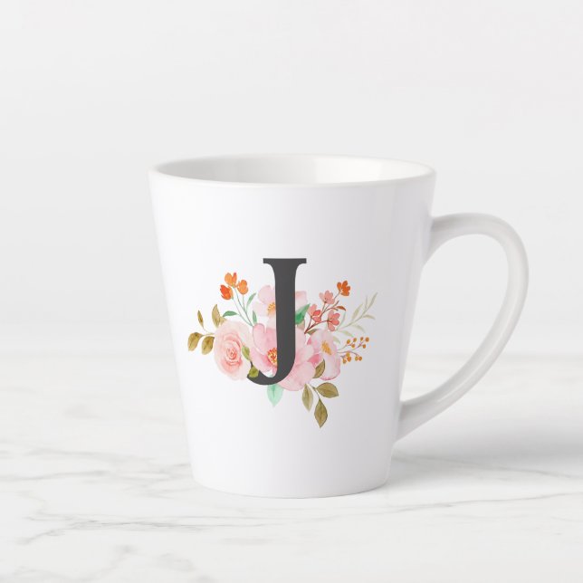 Letter J Latte Mug (Right)