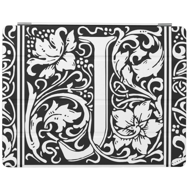 Letter J Medieval Monogram Art Nouveau iPad Smart Cover (Horizontal)