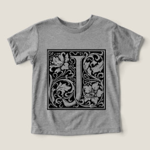Letter J Medieval Monogram Art Nouveau Toddler T-shirt
