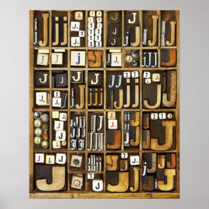 Letter J Poster
