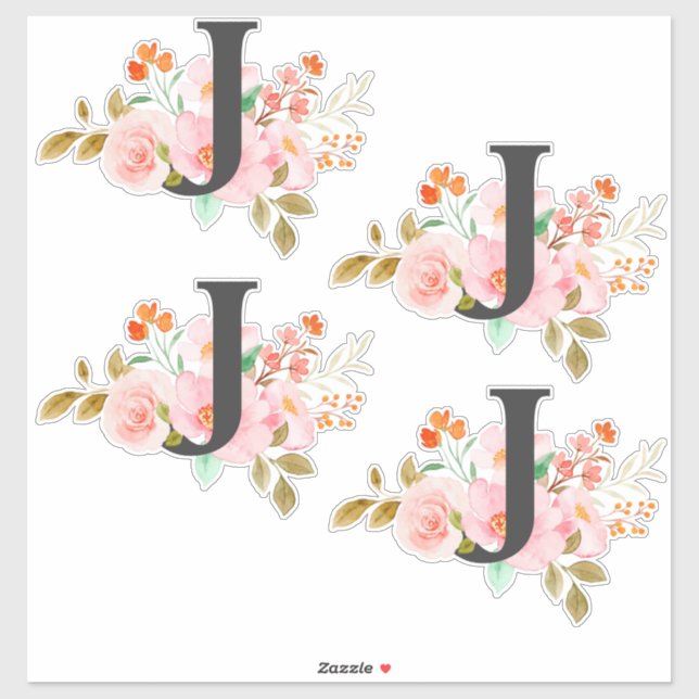 Letter J Sticker (Sheet)