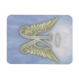 Letter K Angel Monogram Magnet | Zazzle