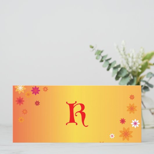 Letter K Book Mark (Standing Front)