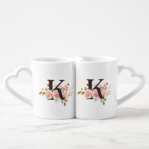 Letter K Coffee Mug Set