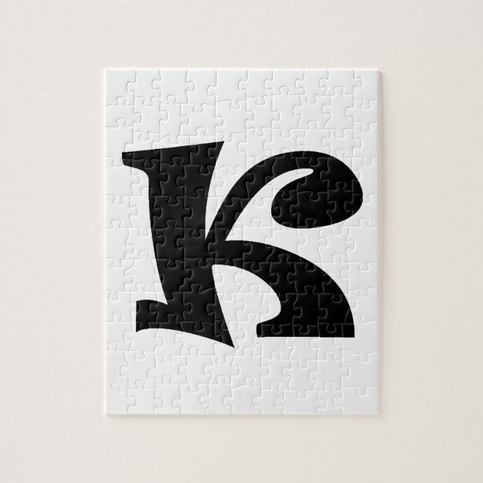 Letter K_large Jigsaw Puzzle