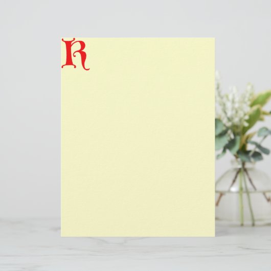 Letter K Letterhead (Standing Front)