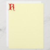 Letter K Letterhead (Front/Back)