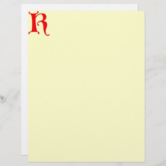 Letter K Letterhead (Front/Back)