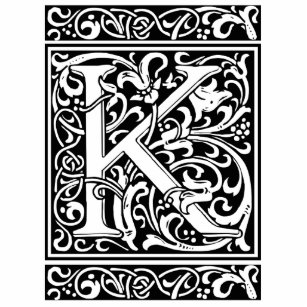 Calligraphy Letter K Home Decor Furnishings Pet Supplies Zazzle