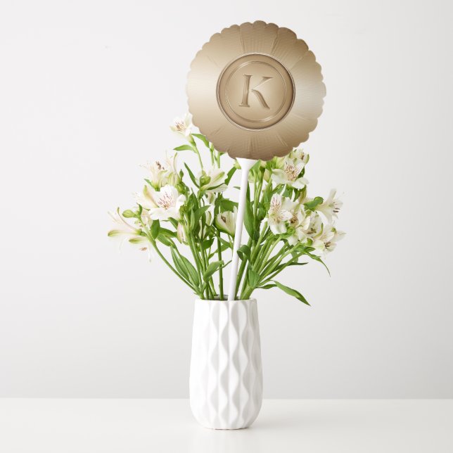 "Letter K" Monogram Balloon (Vase)