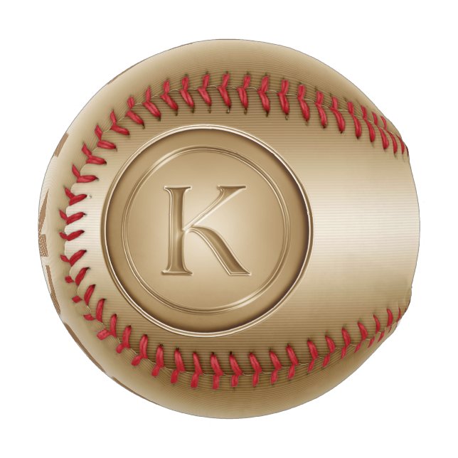 "Letter K" Monogram Baseball (Front Left)