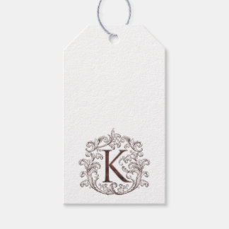 Letter K Monogram Tag