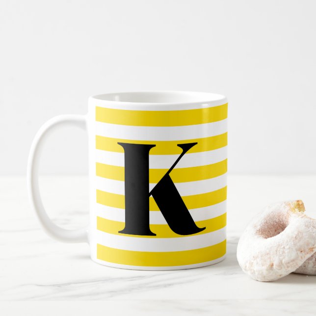 Letter K mug (With Donut)