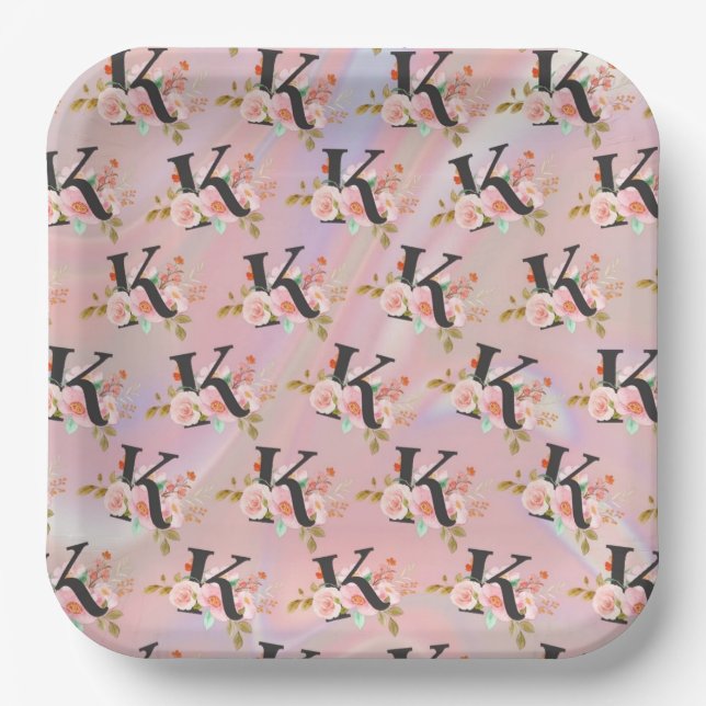 Letter K Paper Plates (Front)