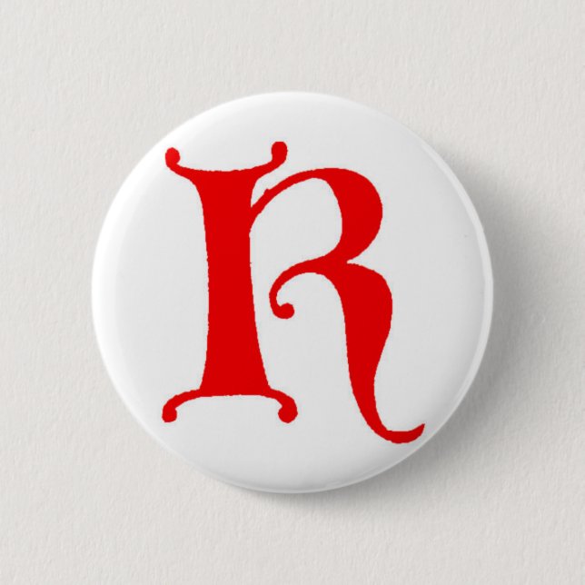 Letter K Pinback Button (Front)