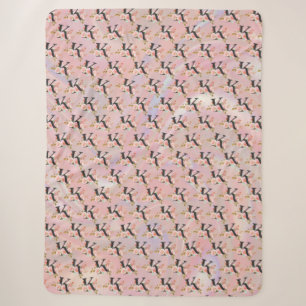 Letter K Sherpa Blanket