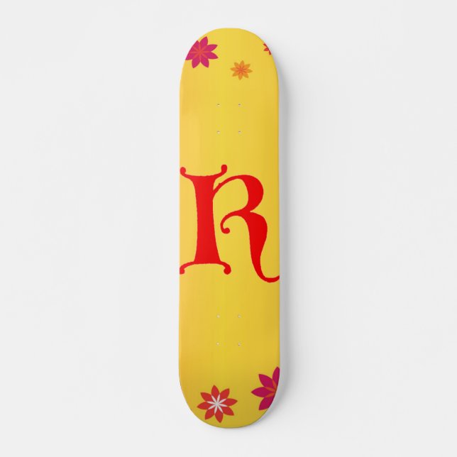 Letter K Skateboard Deck (Front)