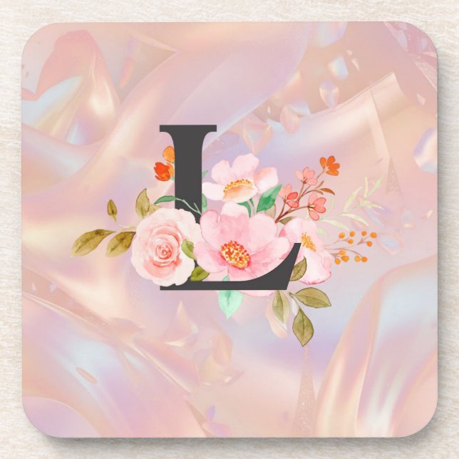 Letter L Beverage Coaster (Front)