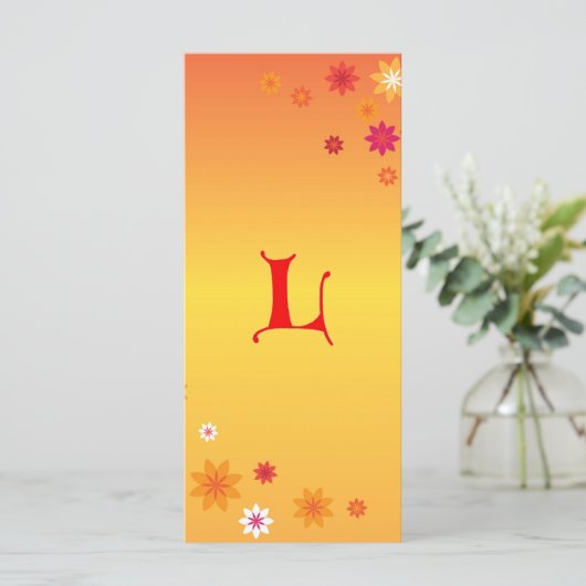 Letter L Book Mark (Standing Front)