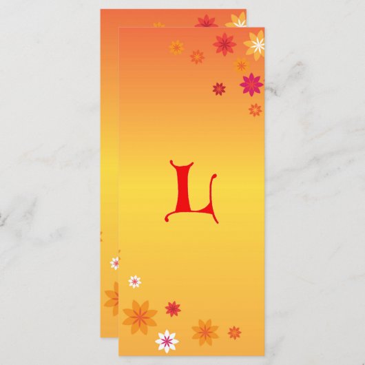 Letter L Book Mark (Front/Back)