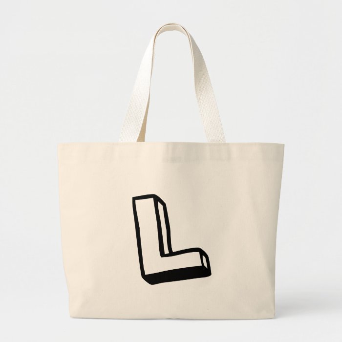 Letter L Canvas Bag