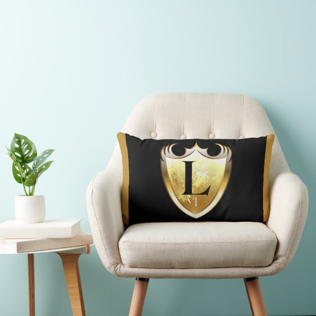 Letter L Capital Alphabet Lumbar Pillow (Chair)