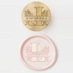 Letter L Classic Foliage Family Name Monogram Wax Seal Stamp<br><div class="desc">Add a personalized accent to your letters, invitations and cards with this customizable wedding wax seal stamp. It features a letter L split monogram and classic typography with leaves accents. Personalize by adding your own family name. This monogram wax seal stamp is available in various colors—perfect for wedding, personal and...</div>