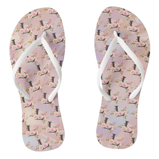 Letter L Flip Flops (Footbed)